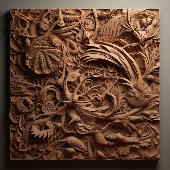 Patterns and decorations (stl paper 3, PATTERN_1491) 3D models for cnc